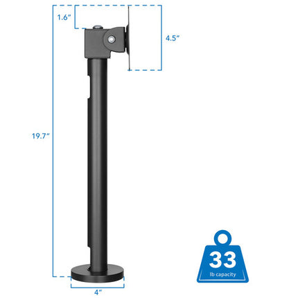 Mount-It! Soporte para Monitor Punto de Venta VESA 75x75 100x100 Ajustable hasta 15kg