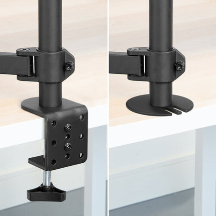 Mount-It! MI-4352LTMN Soporte para portátil y monitor doble hasta 27" 22 lb brazo