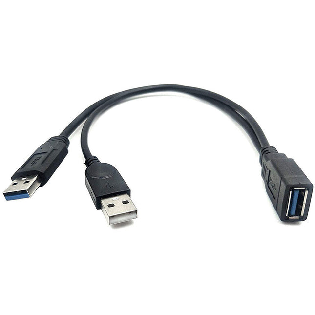 Oyen Digital Cable USB-A 3.1 Gen 1 Y Doble USB-A Macho 13.5" 525 MB/s
