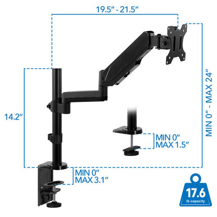 Mount-It! Soporte de Escritorio para Monitor Hasta 32" VESA 75 y 100mm