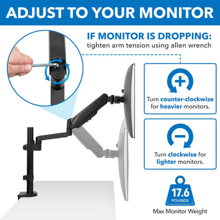 Mount-It! Soporte de Escritorio para Monitor Hasta 32" VESA 75 y 100mm