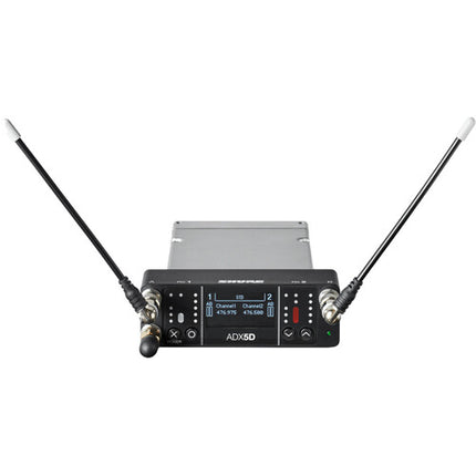 Shure Axient Digital Sistema Inalámbrico Portátil Dual Canal con Dos Transmisores ADX3 y Batería L-Type
