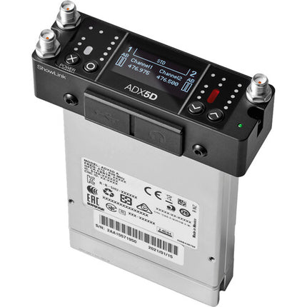 Shure Axient Digital Sistema Inalámbrico Portátil Dual Canal con Dos Transmisores ADX3 y Batería L-Type