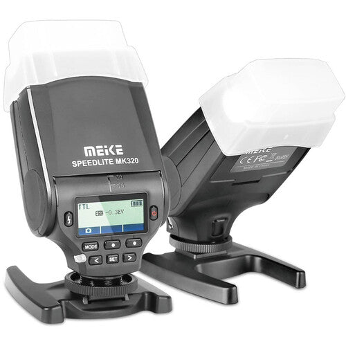 Meike MK320S Flash Speedlite TTL para cámaras Sony NEX Cabezal Ajustable 5600K