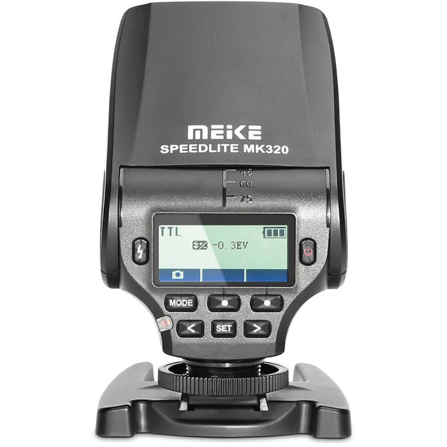 Meike MK320S Flash Speedlite TTL para cámaras Sony NEX Cabezal Ajustable 5600K