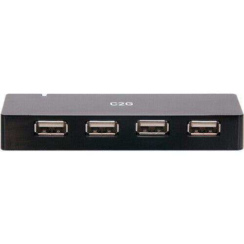 C2G Hub USB 2.0 4 Puertos 480 Mb/s Slim con Adaptador AC