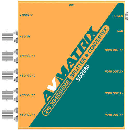 Lilliput Divisor y Convertidor SDI HDMI 2x8 Resolución 1080p60 fuente 12V bloqueo
