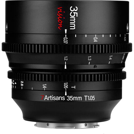 7Artisans 35mm T1.05 Objetivo Cine L Mount Dia 90mm 270° Rotación