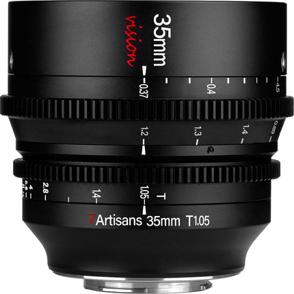 7Artisans 35mm T1.05 Objetivo Cine L Mount Dia 90mm 270° Rotación