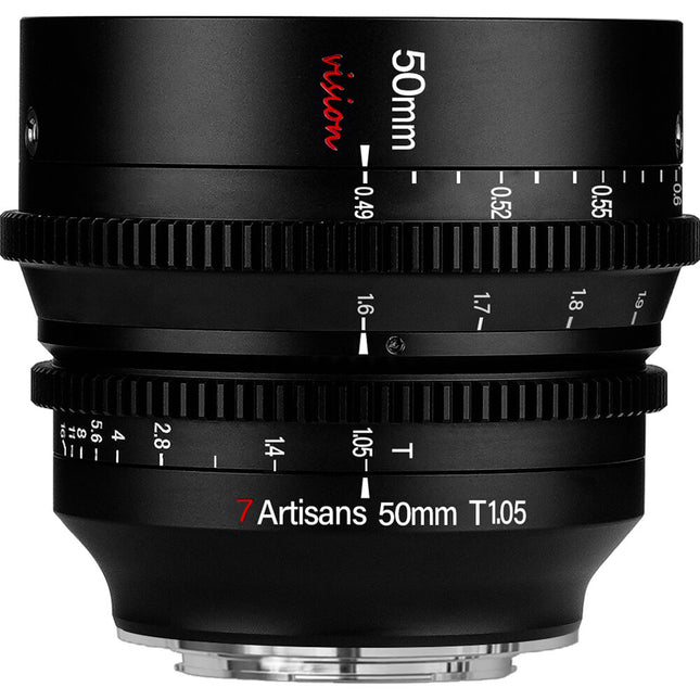 7Artisans 50mm T1.05 L Montura Objetivo Cine APS-C 82mm Filtro