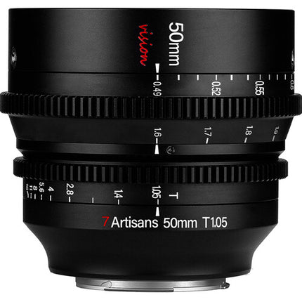 7Artisans 50mm T1.05 L Montura Objetivo Cine APS-C 82mm Filtro