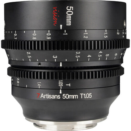 7Artisans 50mm T1.05 L Montura Objetivo Cine APS-C 82mm Filtro