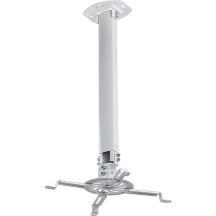 Mount-It! Soporte de techo universal para proyector blanco altura ajustable 21 a 34.5 pulgadas capacidad 29.7 lb