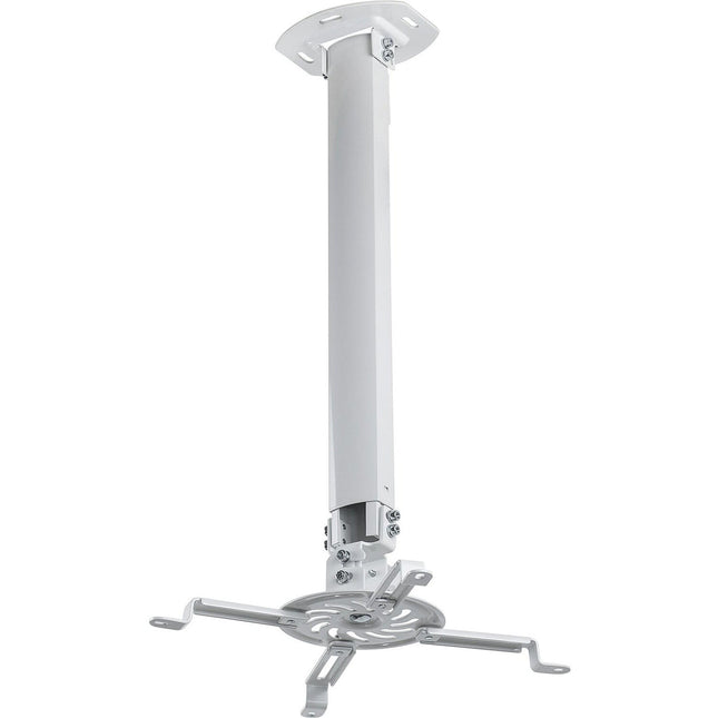 Mount-It! Soporte de techo universal para proyector blanco altura ajustable 21 a 34.5 pulgadas capacidad 29.7 lb