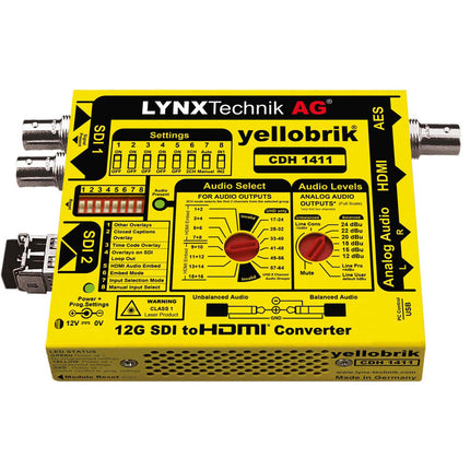 Lynx Technik AG Convertidor SDI a HDMI 12G 2160p con Audio y Loop-Out