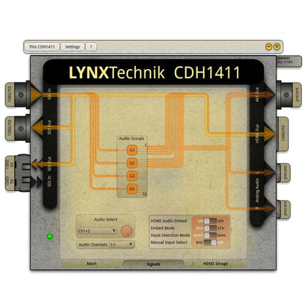 Lynx Technik AG Convertidor SDI a HDMI 12G 2160p con Audio y Loop-Out