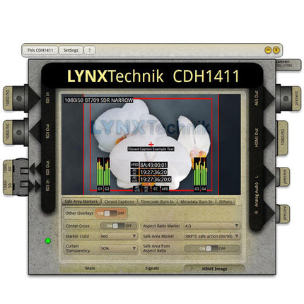 Lynx Technik AG Convertidor SDI a HDMI 12G 2160p con Audio y Loop-Out