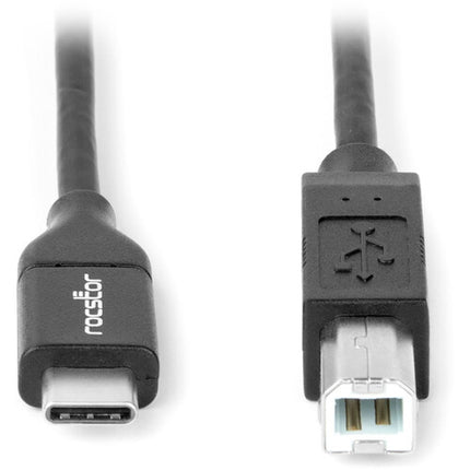 Rocstor Premium Cable USB Tipo C a USB Tipo B 10 pies Negro USB 2.0