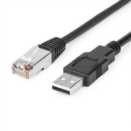 Rocstor Cable de Consola USB-A a RJ45 Rollover 6 Pies 460 kb/s