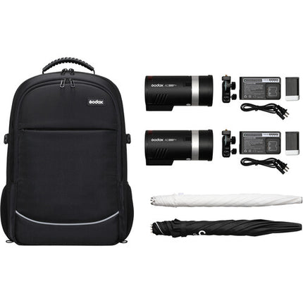 Godox AD300Pro Kit de 2 Luces con Mochila 300Ws 9-Stops HSS