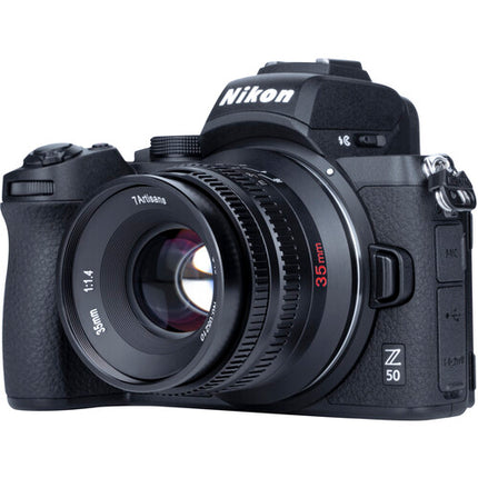 7Artisans 35mm f1.4 Lente Manual para Nikon Z Apertura f1.4 a f16
