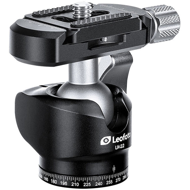 Leofoto LH-22 cabezal esférico bajo capacidad 11 lb altura 2.2" con placa rápida