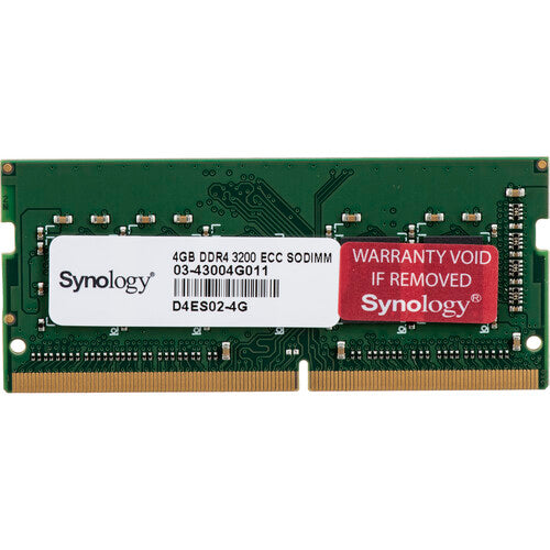 Synology 4GB DDR4 SO-DIMM ECC Módulo de Memoria 260 pines Unbuffered