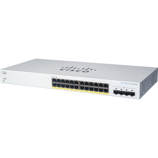 Cisco CBS220-24T-4G Switch de Red Gestionado 24 Puertos Gigabit 4 SFP 56 Gb/s