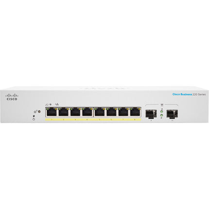 Cisco CBS220-8P-E-2G Switch de Red Gestionado 8 Puertos PoE 65W 20 Gb/s