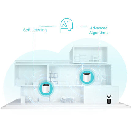TP-Link Deco X55 AX3000 Sistema Wi-Fi Mesh Dual Band 2976 Mbps 6500 pies² 3-Pack