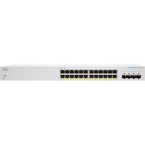Cisco CBS220-24FP-4G Switch gestionado 24 Puertos Gigabit PoE+ 382W rack montable