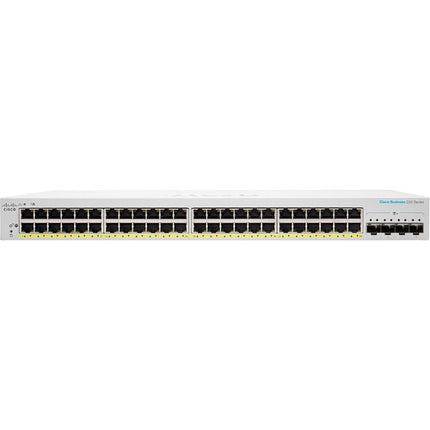 Cisco CBS220-48FP-4X Switch de Red Gestionado 48 Puertos PoE+ 740W 4 Puertos SFP+