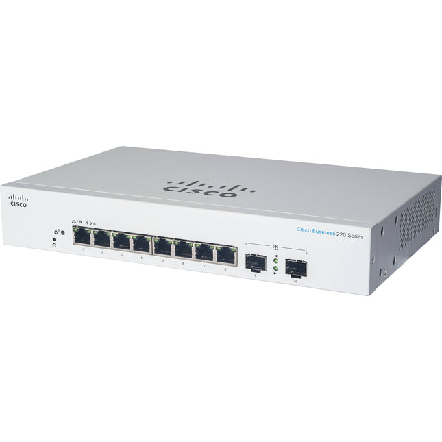 Cisco CBS220-8FP-E-2G Switch de Red Gestionado 8 Puertos PoE 130W 20 Gb/s