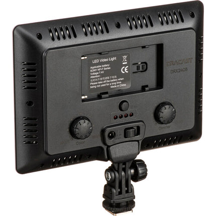 Dracast LED240 X Serie Luz LED Bicolor Cámara 2800-6500K 15W con Control por App