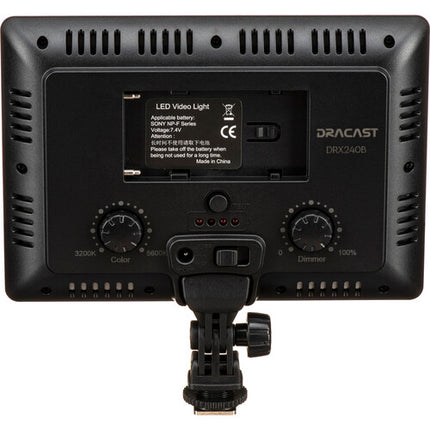 Dracast LED240 X Serie Luz LED Bicolor Cámara 2800-6500K 15W con Control por App