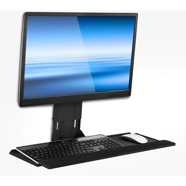 Mount-It! Soporte de Pared para Monitor y Teclado con Bandeja Inclinable 25°