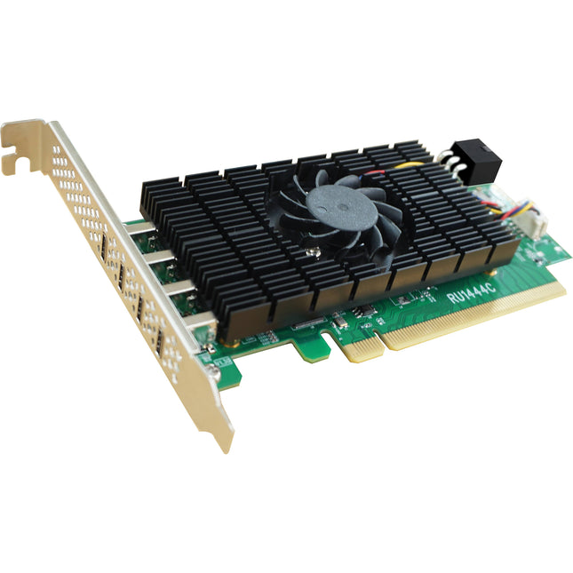 HighPoint RocketU 1444C Controladora PCIe 3.0 x16 4 Puertos USB 3.2 Gen 2x2 20 Gb/s