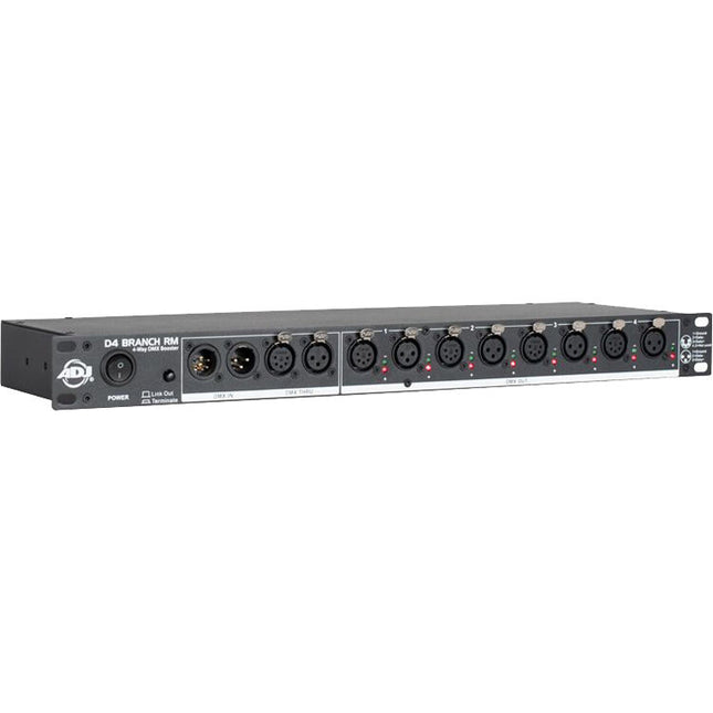 American Audio D4 Branch RM Distribuidor Amplificador DMX 4 Salidas Rack 1RU