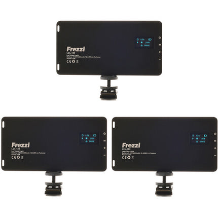 Frezzi Pocket Light II Kit Iluminación LED 3 Piezas Con Soportes 213 cm