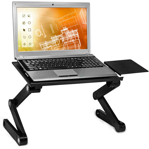 Mount-It MI-7211 Bandeja Refrigerante Ajustable para Laptop hasta 17" con Mouse Pad Ambidiestro