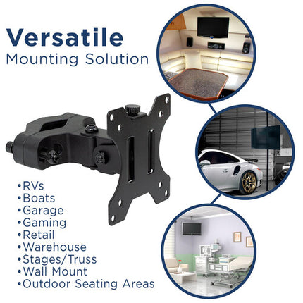 Mount-It! Soporte para TV y Monitor hasta 32" 17.6 lb Capacidad 360° Rotación
