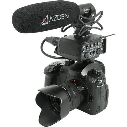 Azden SGM-250CX Micrófono Shotgun Corto con Shockmount y Cable XLR 33 cm