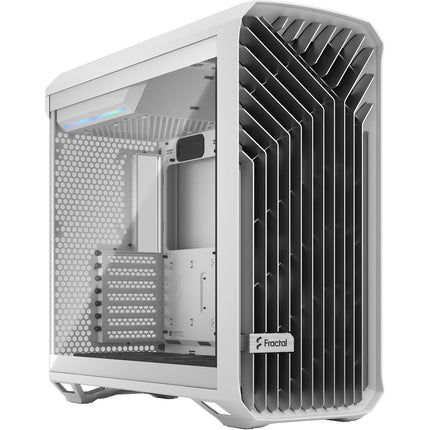 Fractal Design Torrent Caja Mid Tower con Panel Lateral de Vidrio Templado Soporta Radiadores de 16.5 Pulgadas y Tarjetas Gráficas de 18.1 Pulgadas Blanca