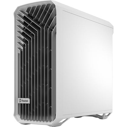 Fractal Design Torrent Caja Mid Tower con Panel Lateral de Vidrio Templado Soporta Radiadores de 16.5 Pulgadas y Tarjetas Gráficas de 18.1 Pulgadas Blanca