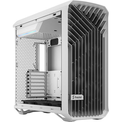 Fractal Design Torrent Caja Mid Tower con Panel Lateral de Vidrio Templado Soporta Radiadores de 16.5 Pulgadas y Tarjetas Gráficas de 18.1 Pulgadas Blanca