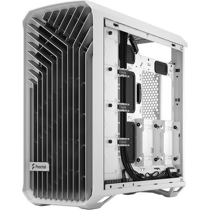 Fractal Design Torrent Caja Mid Tower con Panel Lateral de Vidrio Templado Soporta Radiadores de 16.5 Pulgadas y Tarjetas Gráficas de 18.1 Pulgadas Blanca