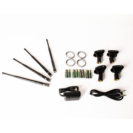 American DJ WM-419 Sistema de Micrófono Inalámbrico de Mano UHF 4 Canales 300' Alcance