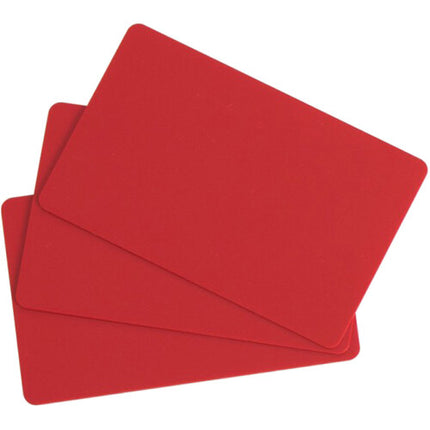 Evolis CR-80 Tarjetas PVC para Impresoras de Identificación 100 unidades 30 mil rojo