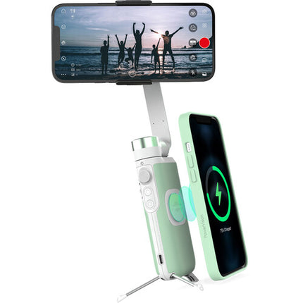 Power Vision S1 Estabilizador Smartphone 3 Ejes Verde Ligero Plegable