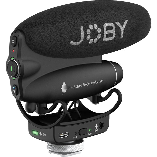 JOBY Wavo PRO Micrófono Shotgun híbrido para cámara 60 horas batería USB y 3.5mm